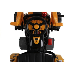 Traktor na akumulator z Łyżką Koparka Pomarańczowy