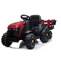 Traktor z Przyczepą na akumulator BDM0925 Czerwony