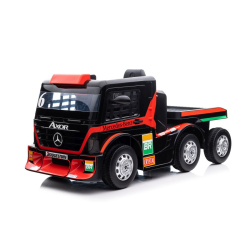 Auto Na Akumulator Mercedes + Naczepa XMX622B Czerwony LCD