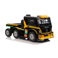 Auto Na Akumulator Mercedes + Naczepa XMX622B  Zółty LCD
