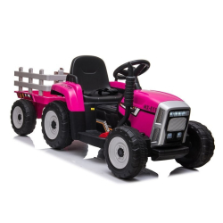 Traktor na Akumulator z Przyczepą XMX611 Różowy