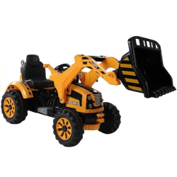 Traktor na akumulator z Łyżką Koparka Pomarańczowy