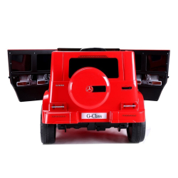Samochód na akumulator Mercedes G500 czerwony