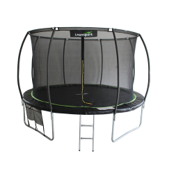 Trampolina LEAN Sport Max 14ft Czarno-Zielona