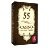 Karty Casino - karty do gry 55 brązowe