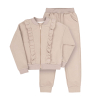 Bembi:dres kompletny beżowy r.128