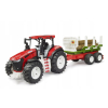 BRUDER ; Traktor ROADMAX z przyczepą i 3 pniami drzew