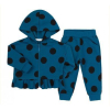 Bembi: Dres turkusowy w czarne grochy r. 98