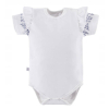 Body całościowe Botanic Eevi 74 kr.rękaw białe