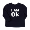 Bluzka I am OK Bembi dł. rękaw 92 granatowa