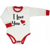 Body I love You 80 Mrofi białe, czerwone