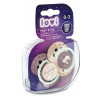 LOVI Smoczek Silikonowy Dynamiczny Night&Day 0-3m