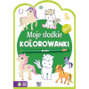 Moje słodkie kolorowanki z naklejkami Koniki
