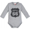 Makoma: Body bawełniane dł. ręk. Route 66 szare r. 68