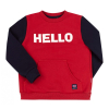 Bembi: Bluza bawełniana chłopięca czerwono-granatowa r. 110