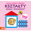 Nauka z grubym obrysem. Kształty. Koło i kwadrat