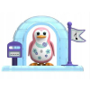 Dumel: DigiPenguins - Różowy Pingwin z Kwiatuszkami