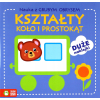Zielona Sowa Nauka z grubym obrysem Kształty