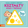 Zielona Sowa Nauka z grubym obrysem Koło i trójkąt