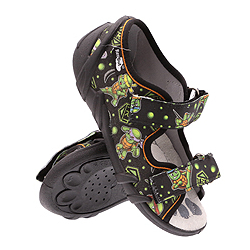 RENBUT SANDAŁKI CHŁOPIĘCE 13-112 BUTY DZIECIĘCE NA RZEP Z WKŁADKĄ SKÓRZANĄ BLACK TURTLE r. 20