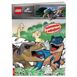 LEGO Books Jurassic World Kolorowanka z naklejkami