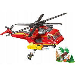 Klocki - Zbuduj Helikopter Straży Pożarnej 761 el.