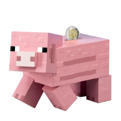 Minecraft Świnka Skarbonka 19cm