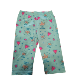 Atut: Legginsy 3/4 błękitne ze wzorkami r, 98