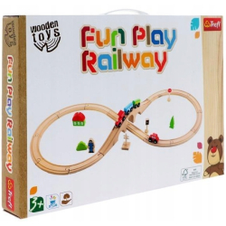 Trefl Pociąg drewniany 61686