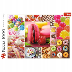 Trefl Puzzle 1000 szt. Cukierki kolaż 10469