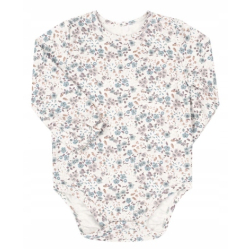 Bembi: Body Łączka białe w kwiatki r.92