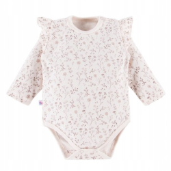 Eevi: Body Bloom dł. ręk. falbanki kremowe r. 98