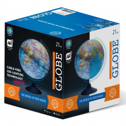 Globus z Mapą Fizyczną i Aplikacją Śr, 21cm