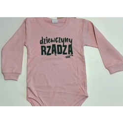 Mrofi:Body niemowlece z napisem"dziewczyny rządzą"r 80
