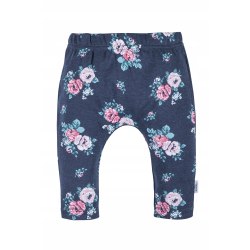 Makoma: Legginsy granatowe w kwiatki  r.92