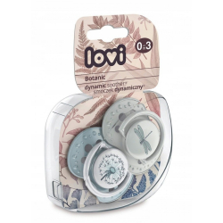 LOVI Smoczek Silikonowy Dynamiczny Botanic 0-3m