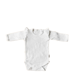 Mamatti: BDAG002 EkoBaby Body z długim rękawem białe r.80