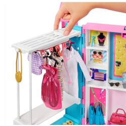 Barbie Wymarzona Szafa na Ubranka z Lalką