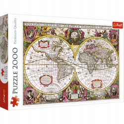 Trefl Puzzle Mapa ziemi 2000 el 27095
