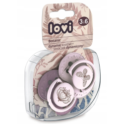 LOVI Smoczek Silikonowy Dynamiczny Botanic 3-6m