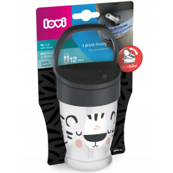 LOVI Kubek ze słomką i uchwytem Lovi 250 ml - 12m+