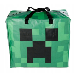 Minecraft Torba na zakupy Jumbo zielona