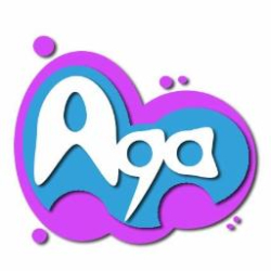 AGA: Body z długim rękawem róż smile miś r.68