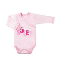 Body Happy Baby 56 róż w paski I'm Sweet