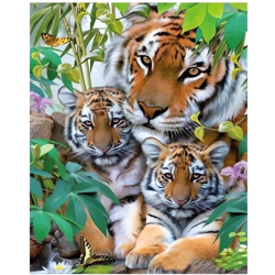 Norimpex: Malowanie po Numerach - Rodzina Tygrysów