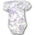 Mrofi: Body "Purple rose" kr. ręk. z falbanką r. 68
