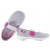 RENBUT 33-414 KAPCIE DZIEWCZĘCE BUTY DZIECIĘCE Z WKŁADKĄ SKÓRZANĄ SREBRNE Z BROKATEM r. 34